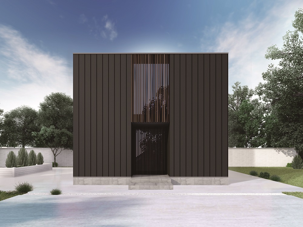 HOMA-galvalume ホーマ　ガルバリウム　耐久性の高い鋼板と木格子の家